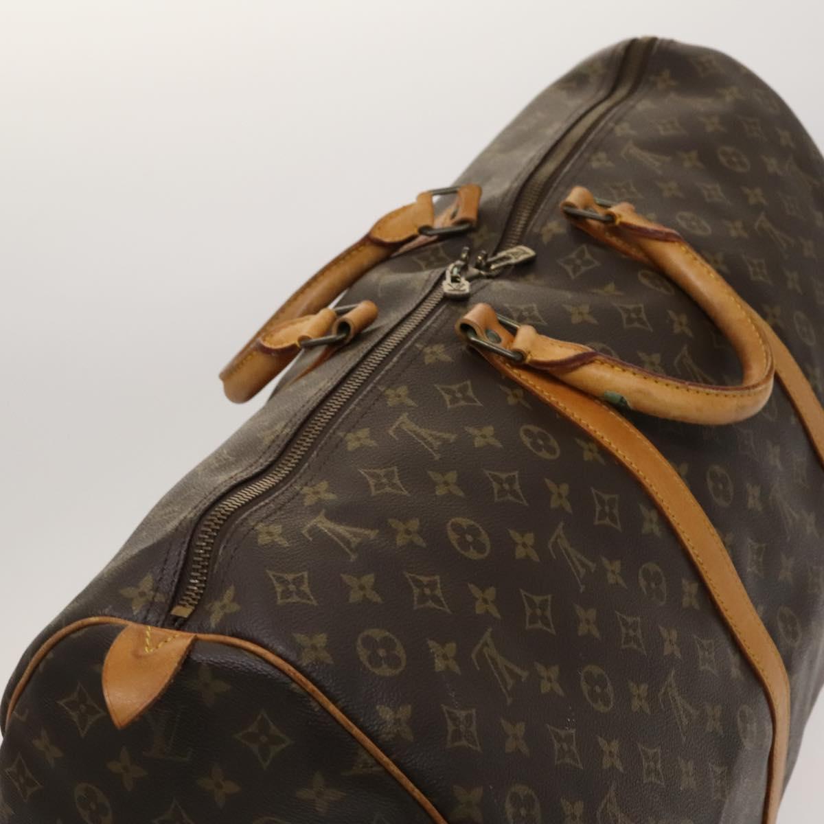Louis Vuitton Keepall 60, Brown, Canvas, travel