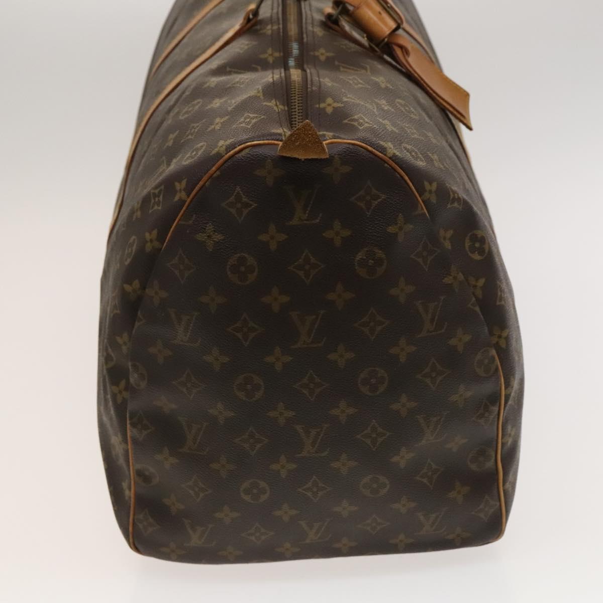 Louis Vuitton Keepall 60, Brown, Canvas, travel