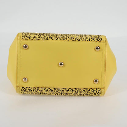 Salvatore Ferragamo Vara, Yellow, Leather, shoulder