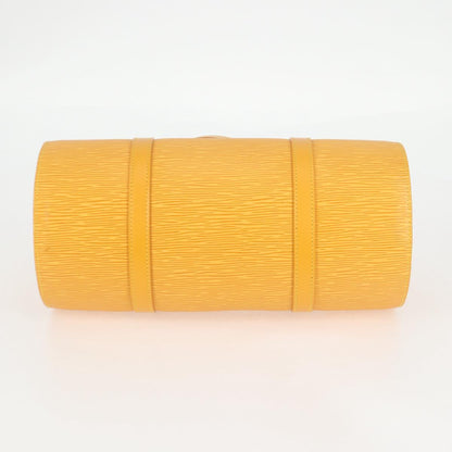 Louis Vuitton Soufflot, Yellow, Leather, handbag