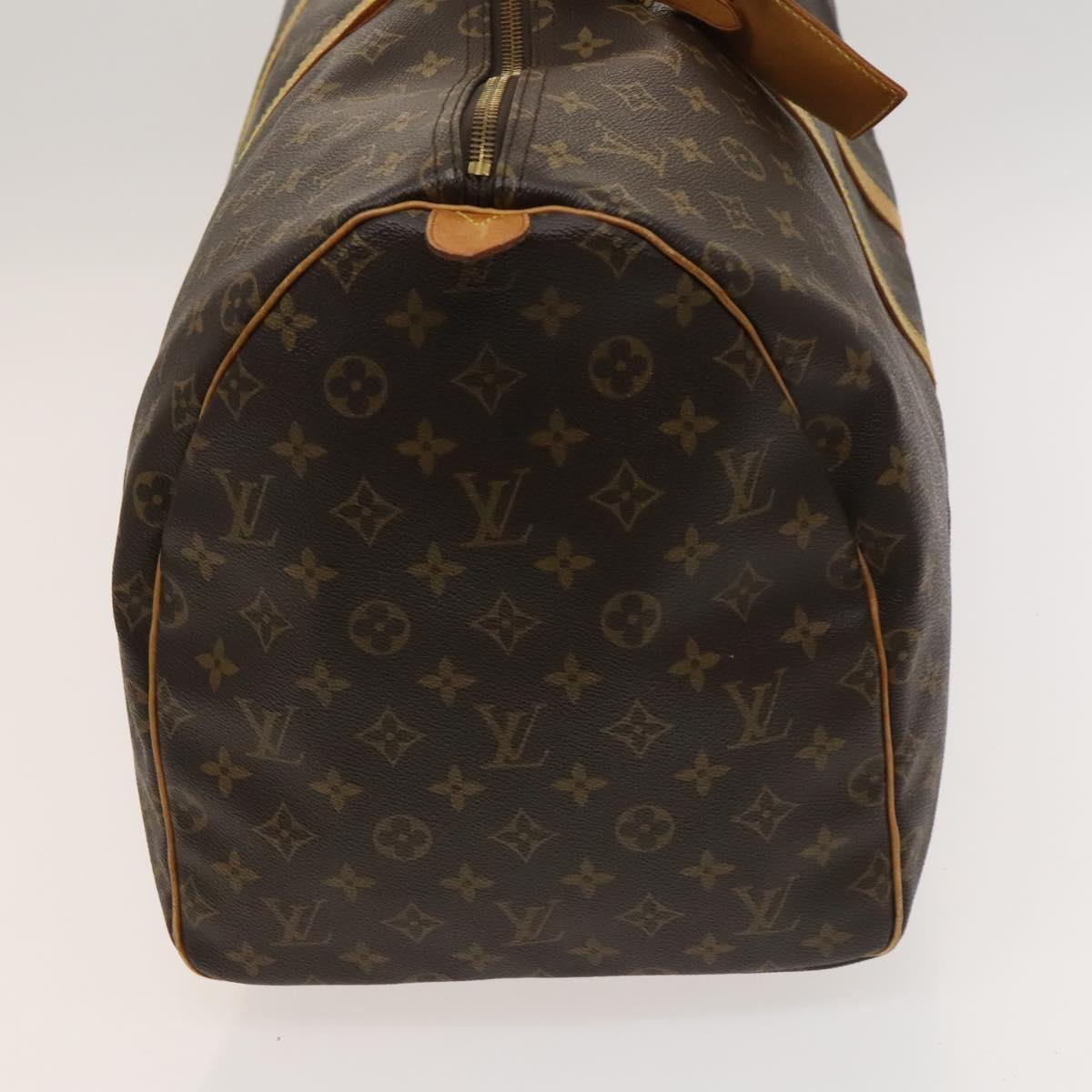 Louis Vuitton Keepall 55, Brown, Canvas, travel