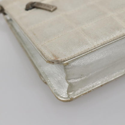 Chanel, Silver, NYLON, clutch