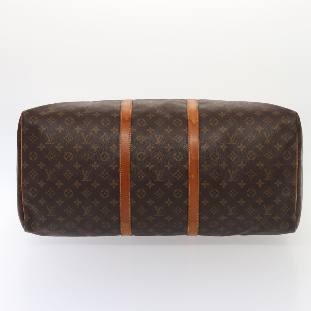 Louis Vuitton Keepall 60, Brown, Canvas, travel