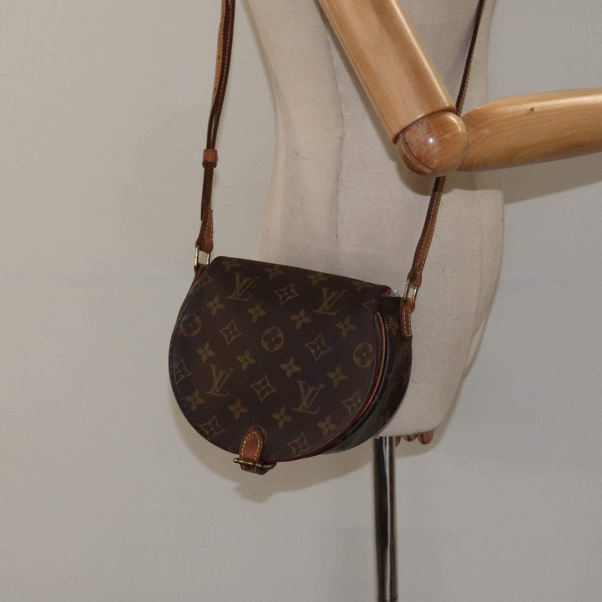 Louis Vuitton Tambourine, Brown, Canvas, shoulder