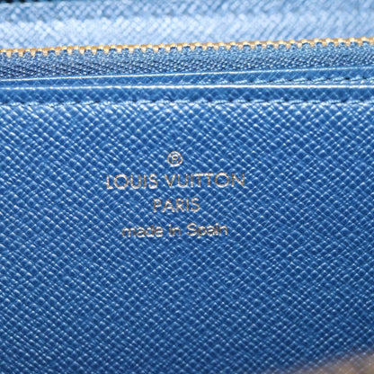 Louis Vuitton Zippy, Blue, Denim - Jeans, wallet