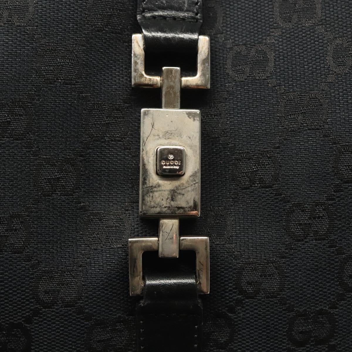 Gucci Jackie, Black, Canvas, shoulder