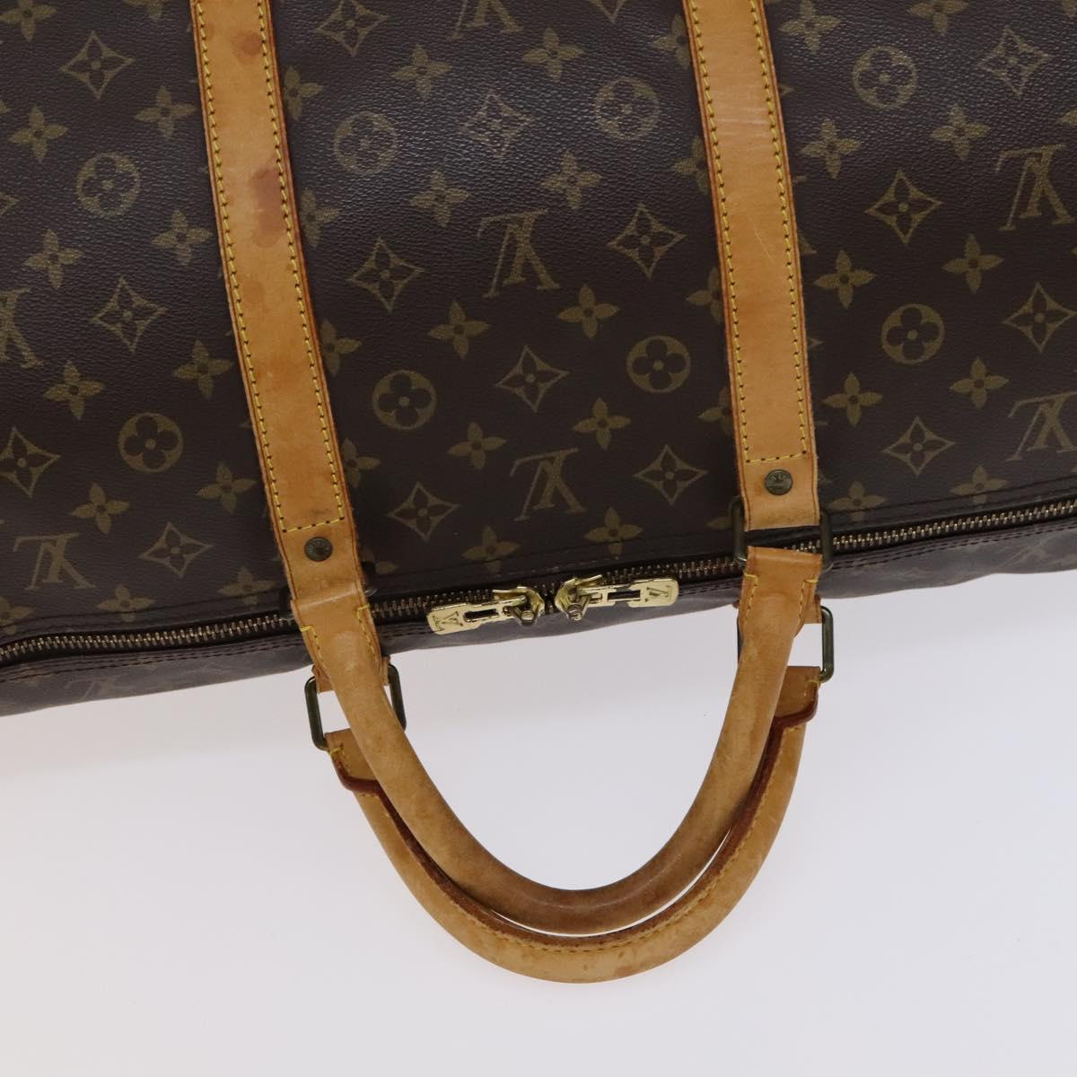 Louis Vuitton Keepall 60, Brown, Canvas, travel