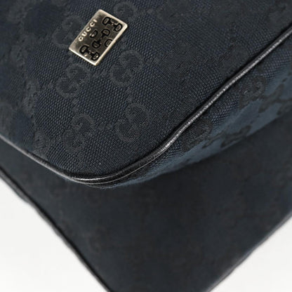 Gucci GG canvas, Black, Canvas, shoulder