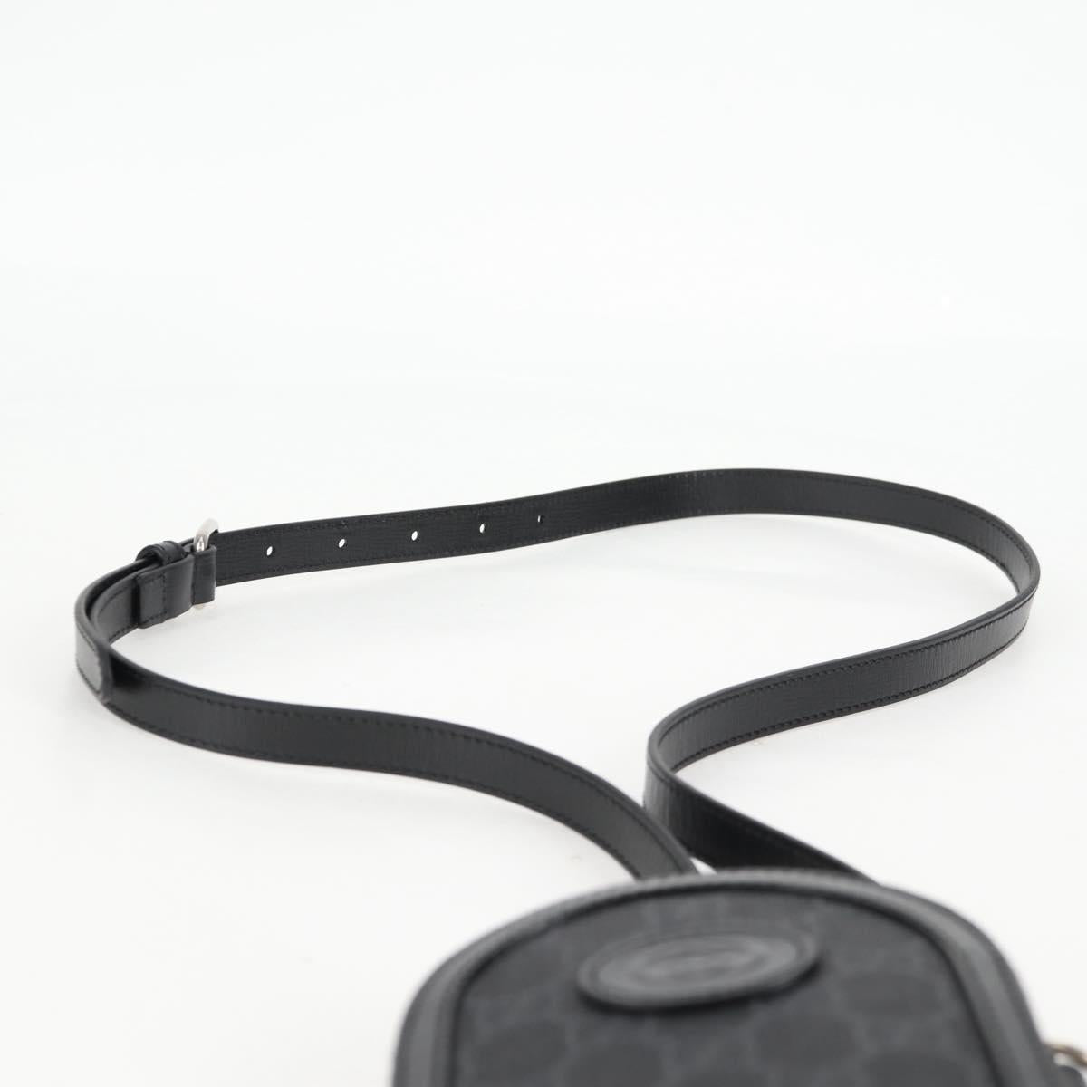 Gucci GG canvas, Black, Canvas, shoulder