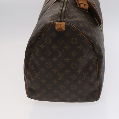 Louis Vuitton Keepall 55, Brown, Canvas, travel