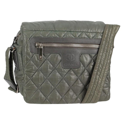 Chanel Coco Cocoon, Khaki, NYLON, shoulder