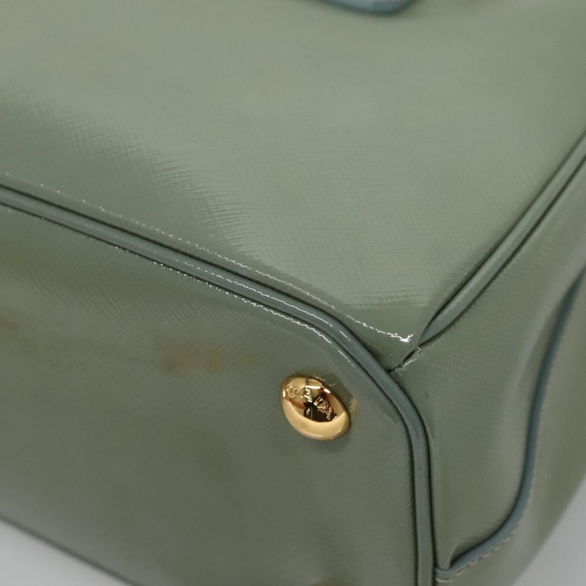 Prada Galleria, Green, Leather, handbag