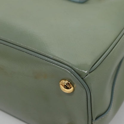Prada Galleria, Green, Leather, handbag