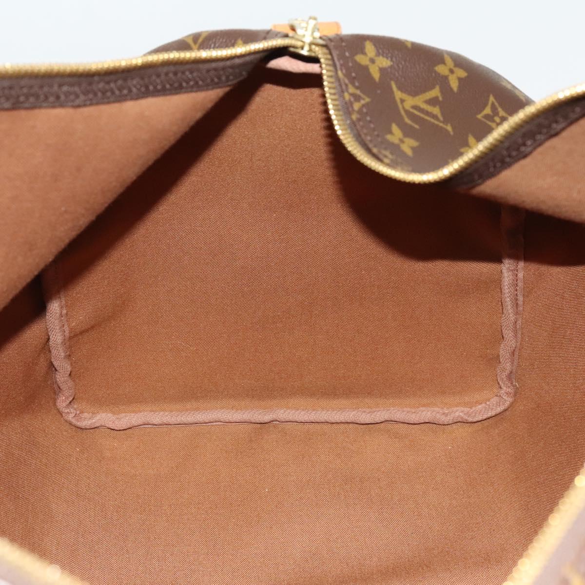 Louis Vuitton Keepall 55, Brown, Canvas, travel