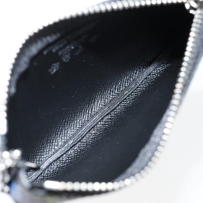 Louis Vuitton Pochette Clés, Black, Canvas, wallet