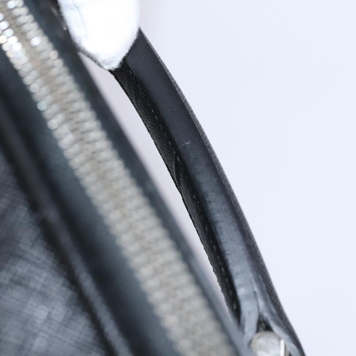 Prada Triangle Logo, Black, Leather, travel