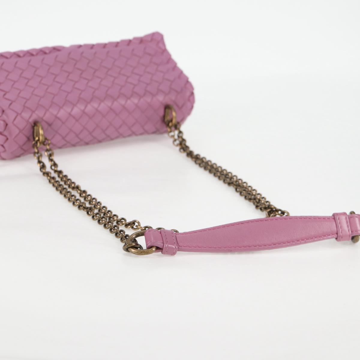 Bottega Veneta Olimpia, Purple, Leather, shoulder