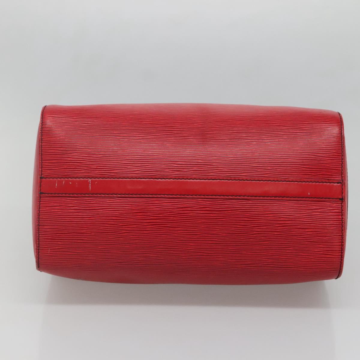 Louis Vuitton Speedy 30, Red, Leather, handbag