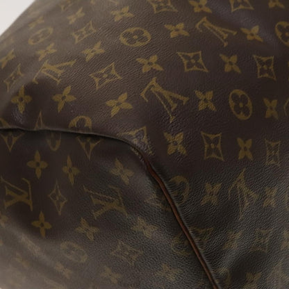 Louis Vuitton Keepall 55, Brown, Canvas, travel