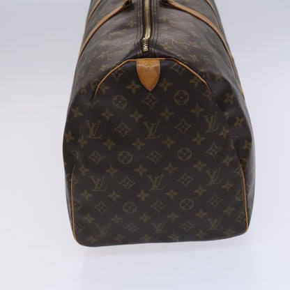 Louis Vuitton Keepall 55, Brown, Canvas, travel