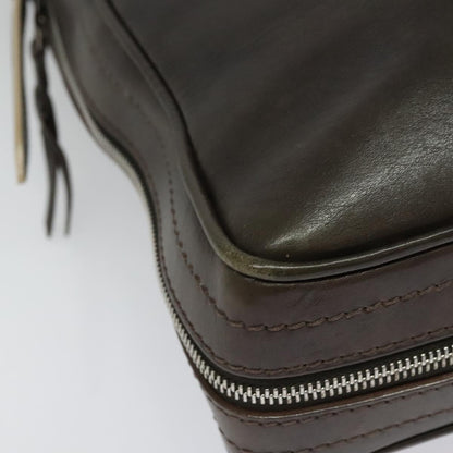 Louis Vuitton Bequia, Brown, Leather, handbag