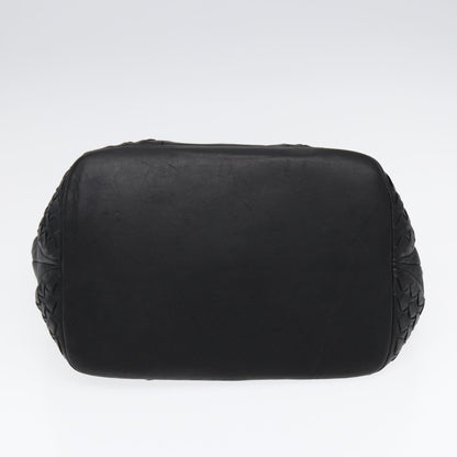 Bottega Veneta Intrecciato, Black, Leather, shoulder