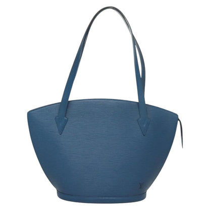 Louis Vuitton Saint Jacques Handbag Epi Leather, BLUE, LEATHER, Shoulder bag