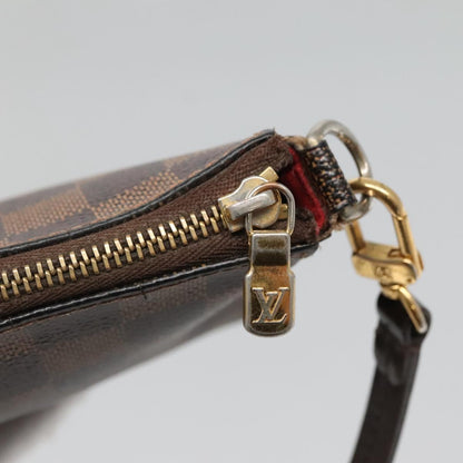 Louis Vuitton Pochette Accessoire, Brown, Canvas, clutch