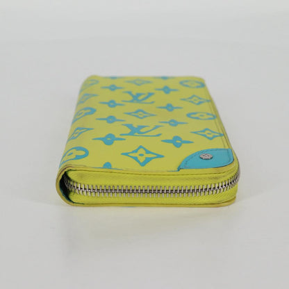 Louis Vuitton Zippy Wallet Vertical, Yellow, Canvas, wallet