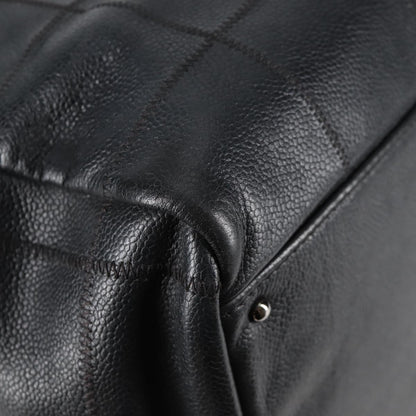 Chanel Chocolate bar, Black, Leather, handbag