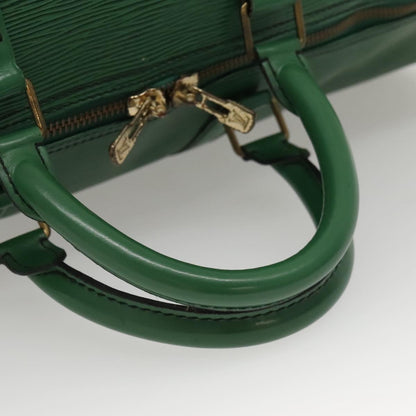 Louis Vuitton Keepall 50, Green, Leather, travel