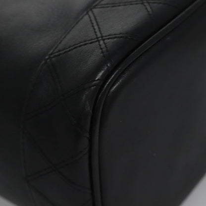 Chanel Vanity, Black, Leather, clutch