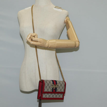 Gucci Queen Margaret, Beige, Canvas, shoulder