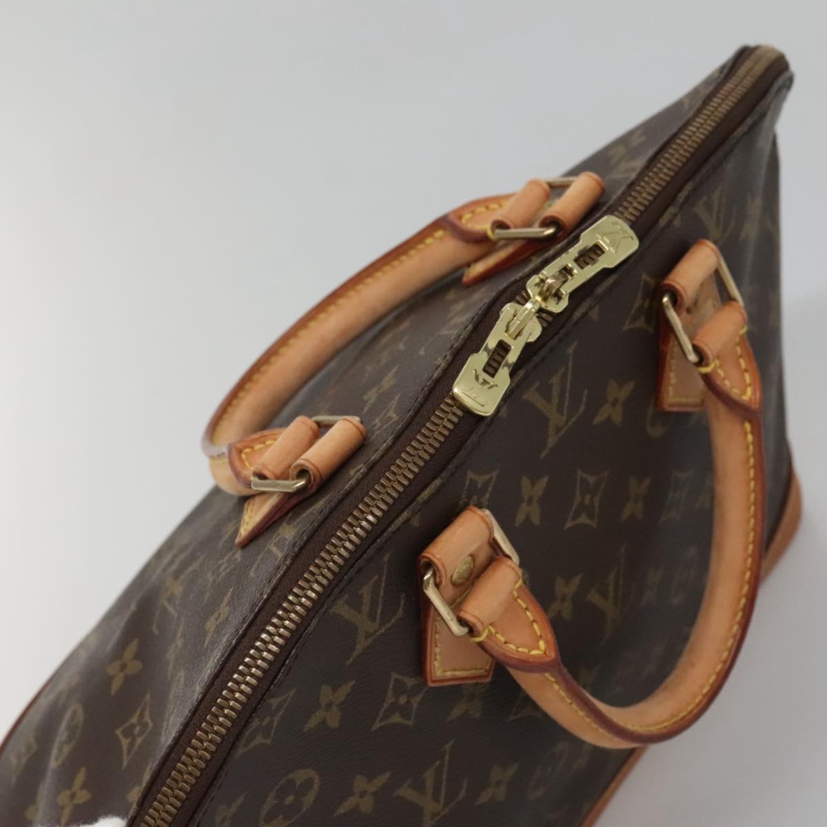 Louis Vuitton Alma, Brown, Canvas, handbag