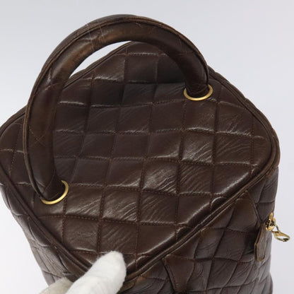 Chanel Vanity, Brown, Leather, clutch