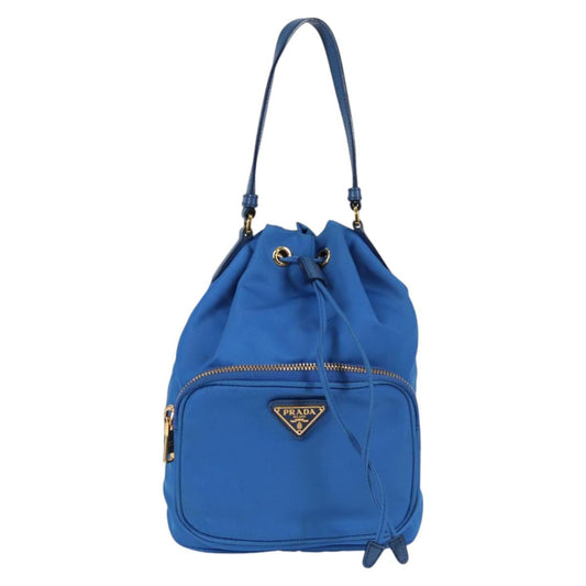 Prada Bucket bag, Blue, NYLON, handbag