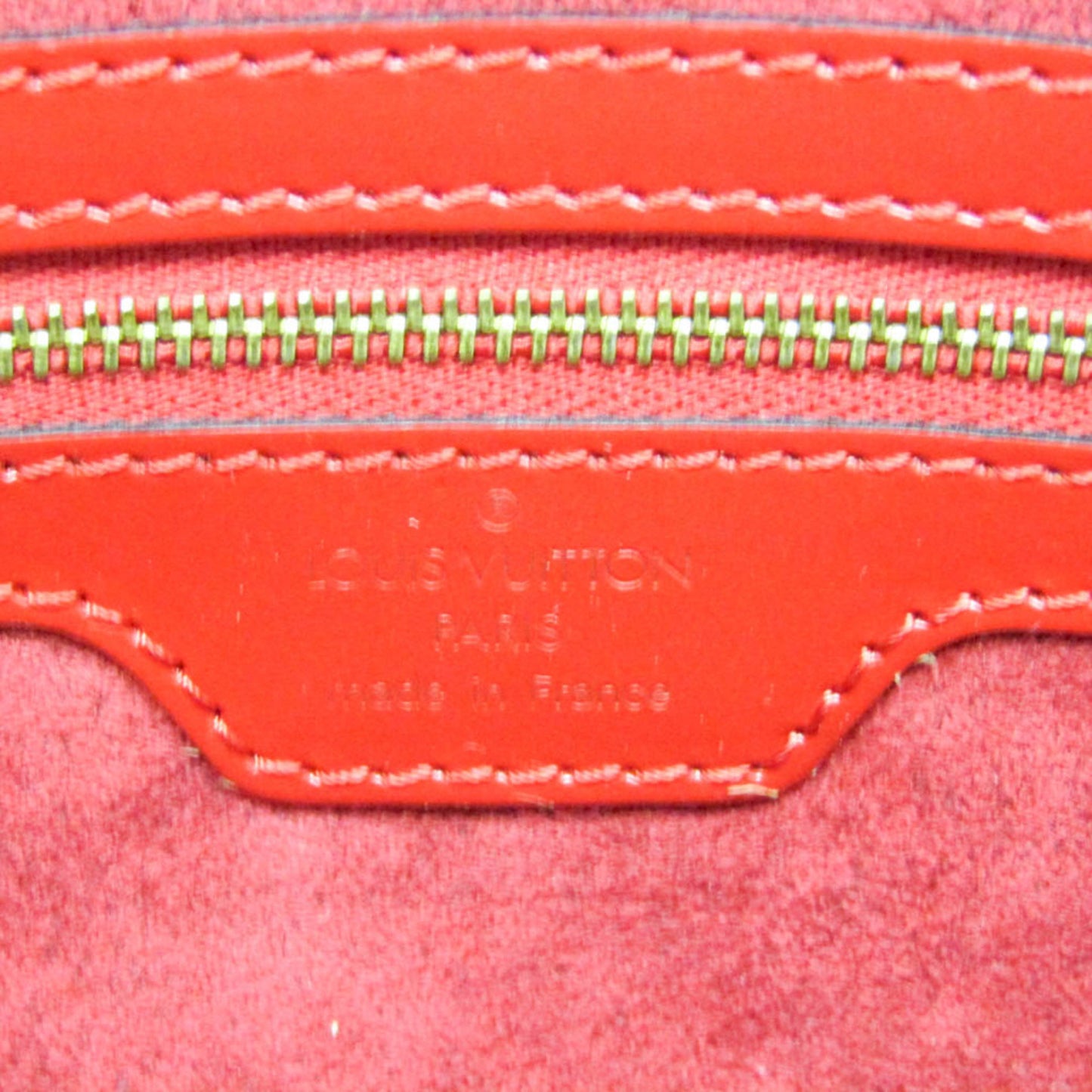 Louis Vuitton Lussac Handbag Epi Leather, Red, Leather, Shoulder Bag