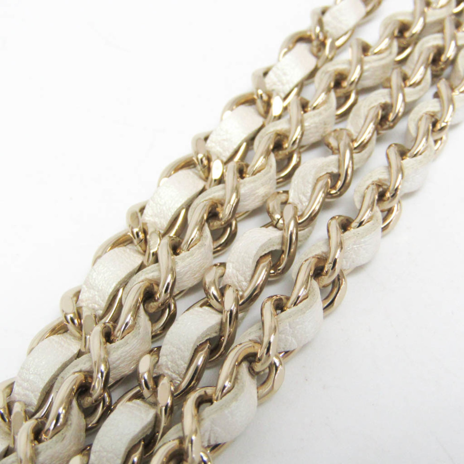 Chanel Chain Around Coin Purse with Chain Quilted Caviar, White, Leather, Shoulder Bag