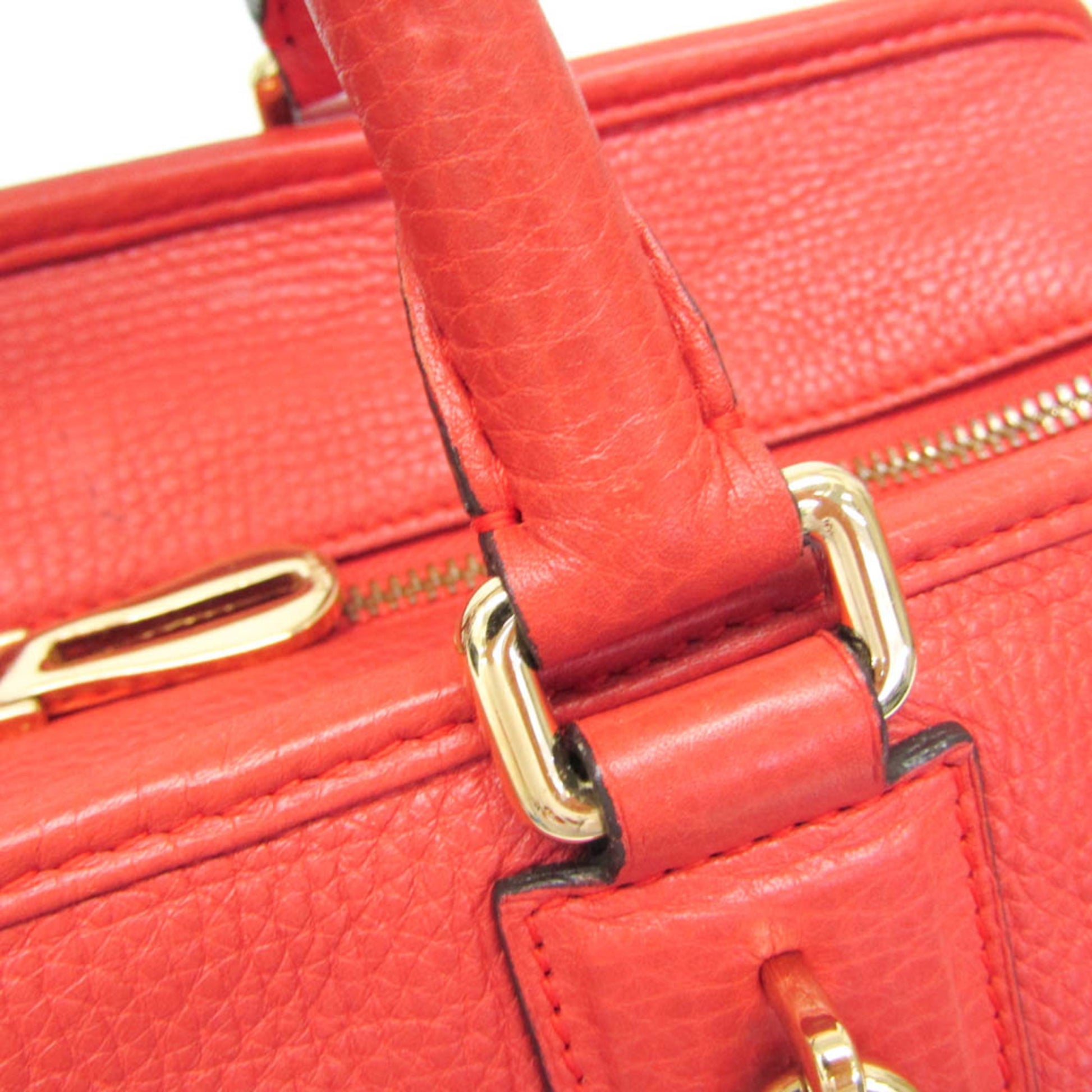 Loewe Amazona Bag Leather, Red, Leather, Handbag