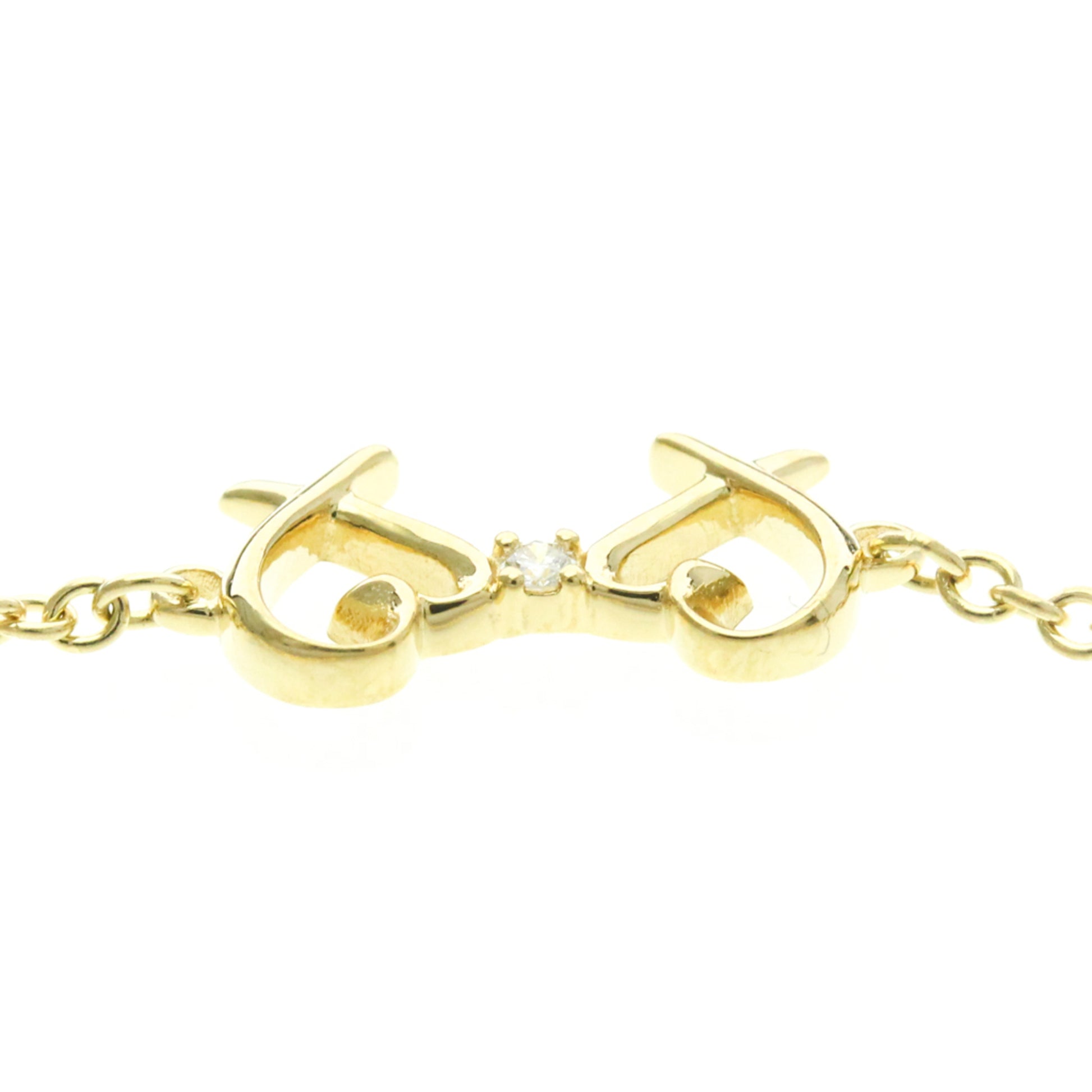 Tiffany & Co. Paloma Picasso Double Loving Heart Bracelet 18K Yellow Gold and Diamond, Gold, Yellow Gold, Bracelet