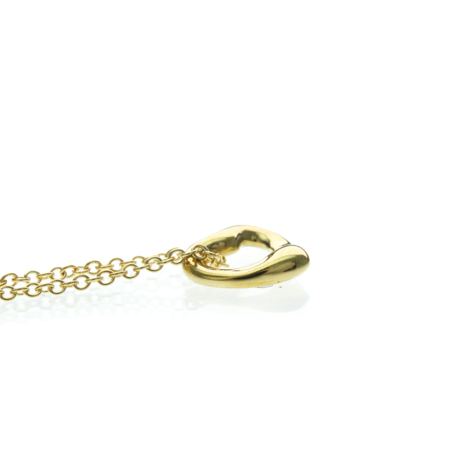 Tiffany & Co. Elsa Peretti Open Heart Pendant Necklace 18K Yellow Gold, Gold, Yellow Gold, Necklace