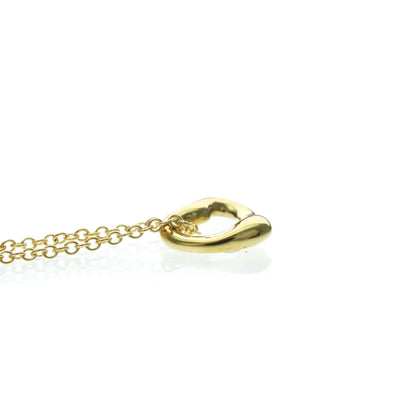 Tiffany & Co. Elsa Peretti Open Heart Pendant Necklace 18K Yellow Gold, Gold, Yellow Gold, Necklace