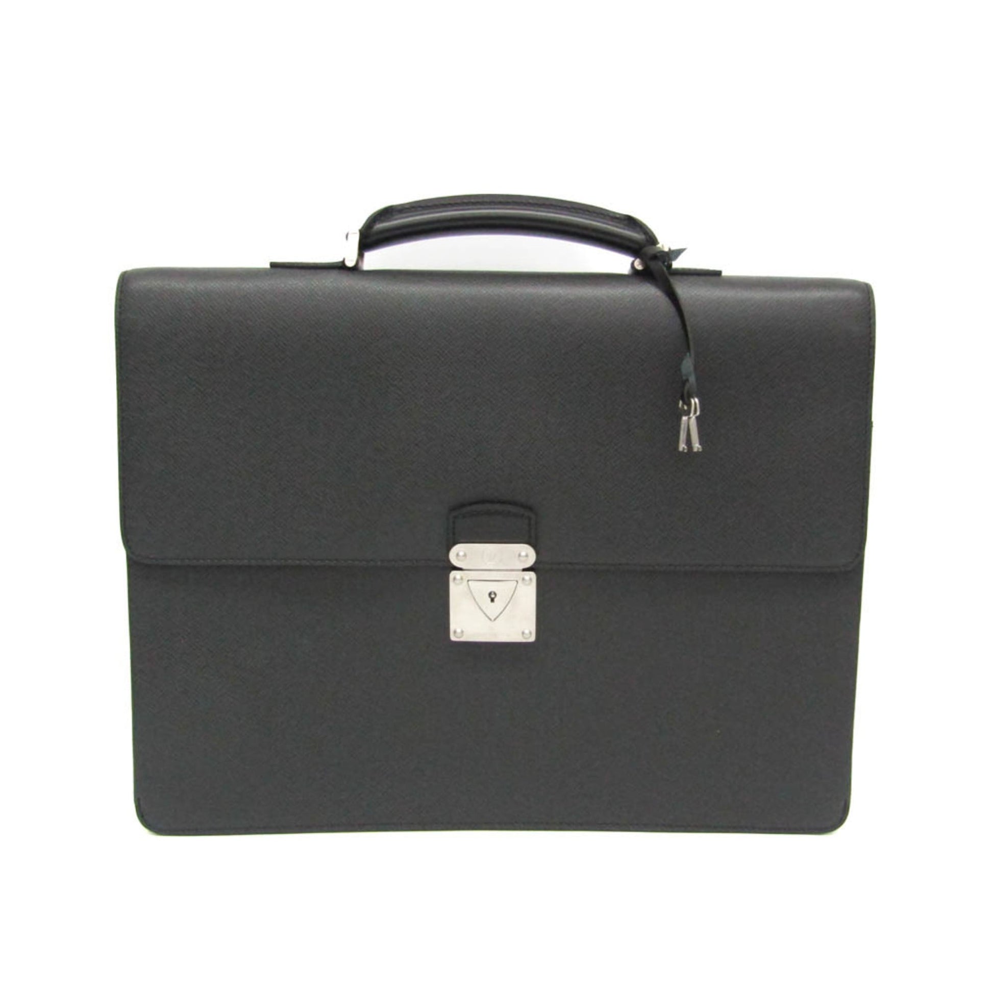 Louis Vuitton Robusto 1 Briefcase Taiga Leather, Black, Leather, Briefcase