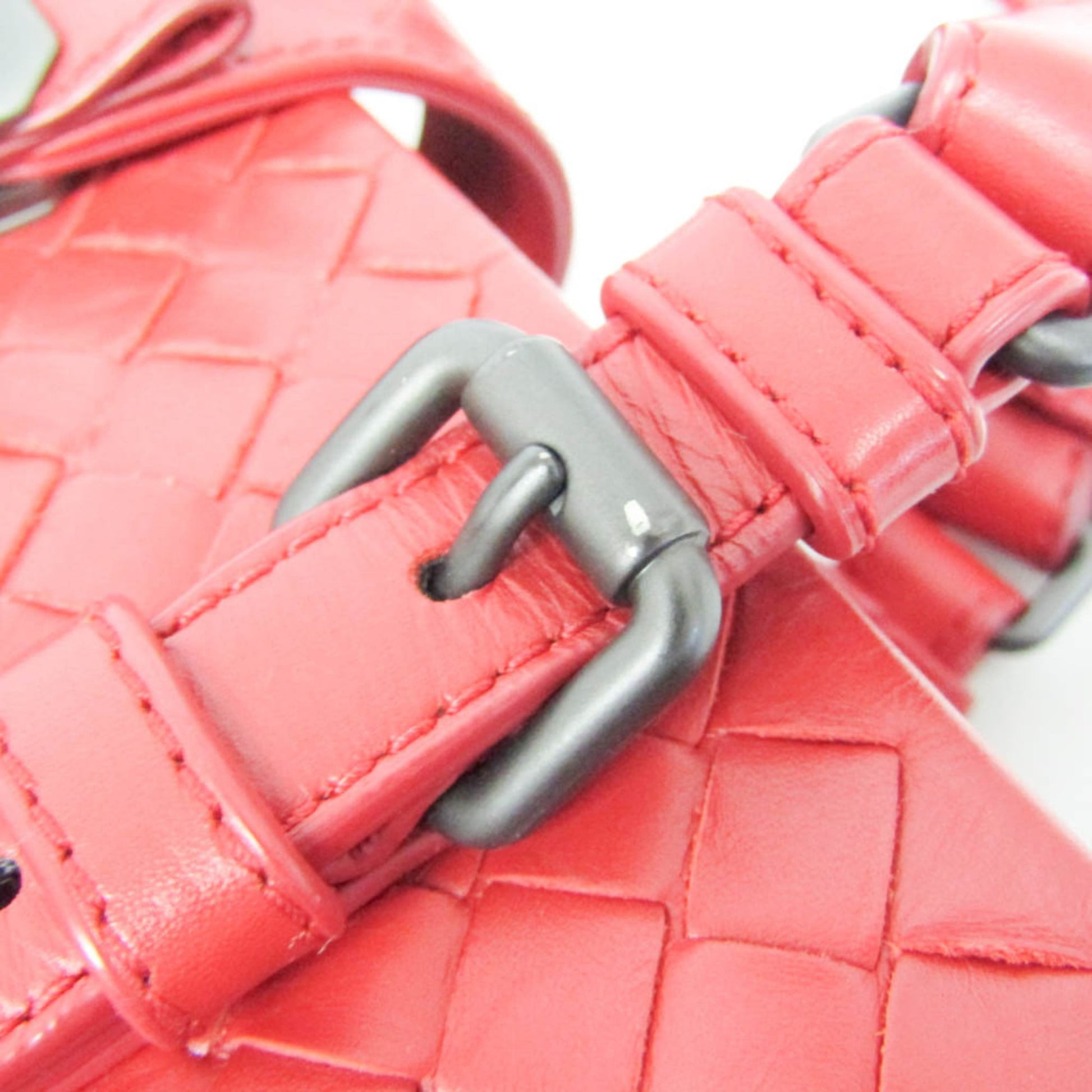 Bottega Veneta Roma Bag Intrecciato Nappa, RED, LEATHER, Shoulder bag