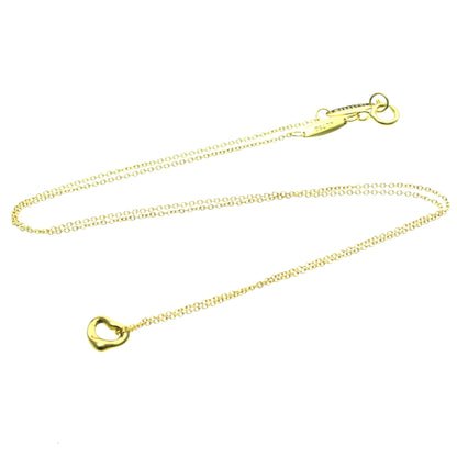 Tiffany & Co. Elsa Peretti Open Heart Pendant Necklace 18K Yellow Gold, Gold, Yellow Gold, Necklace