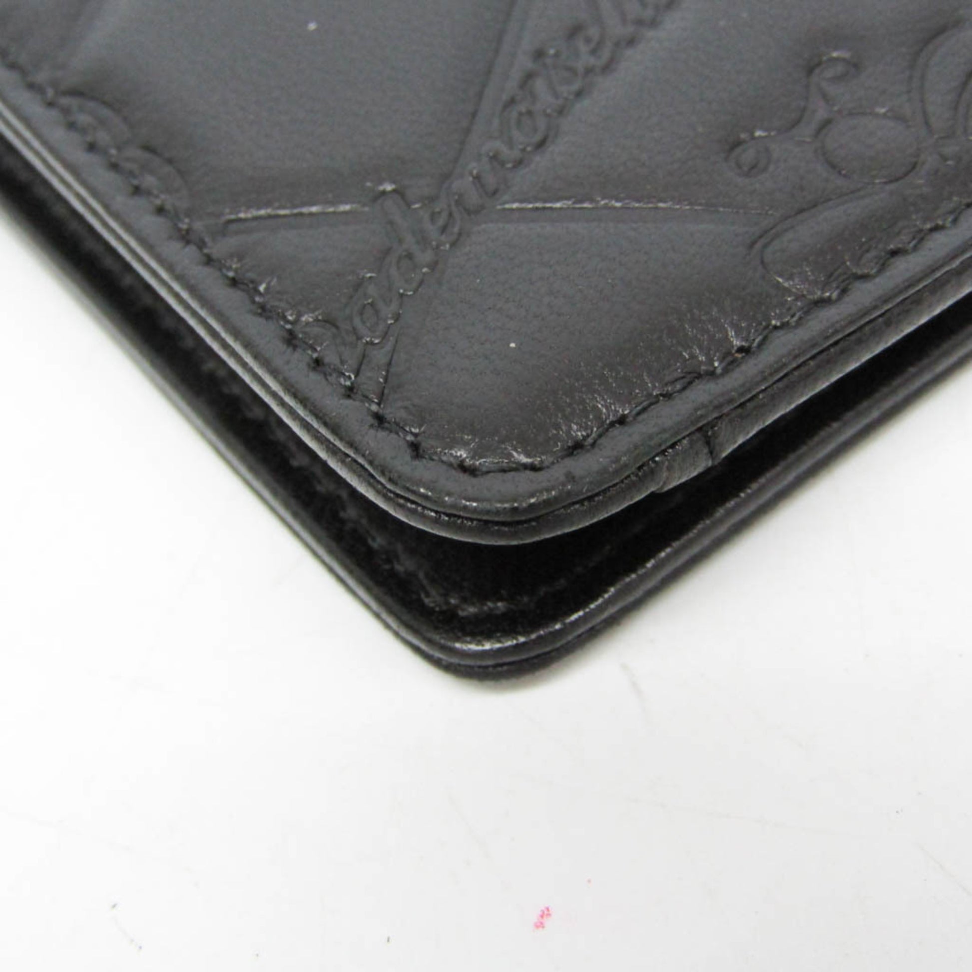 Chanel Lucky Symbols Yen Wallet Embossed Quilted Leather, Black, Leather, Wallet