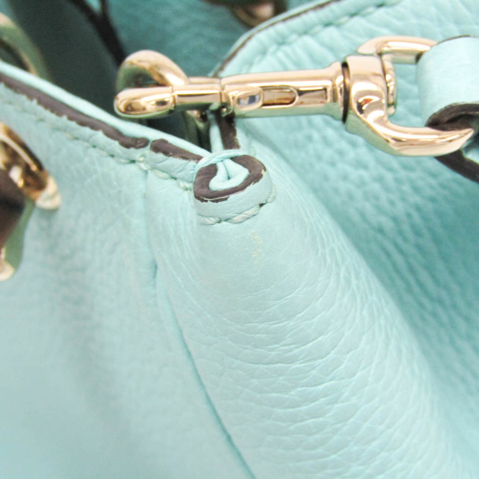 Gucci Bamboo Shopper Tote Leather, Blue, Leather, Tote Bag
