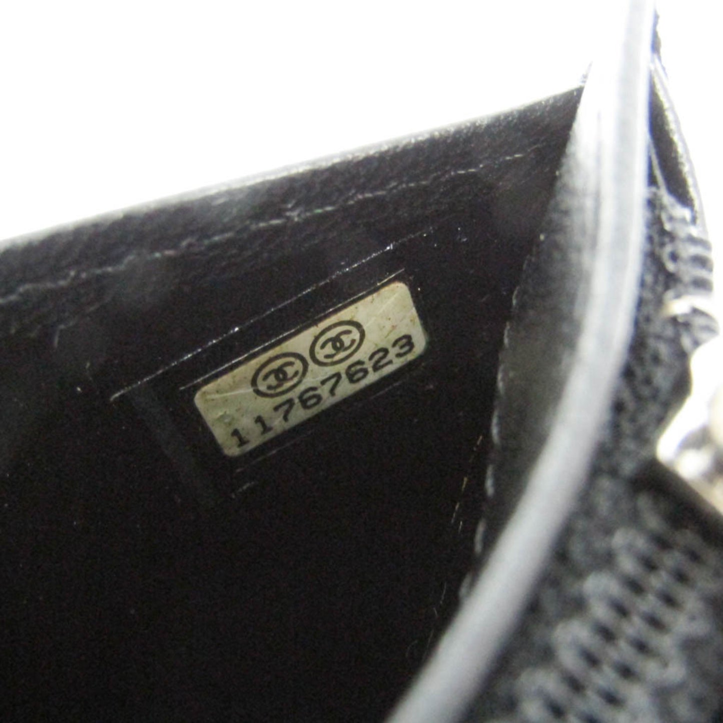Chanel Lucky Symbols Yen Wallet Embossed Quilted Leather, Black, Leather, Wallet
