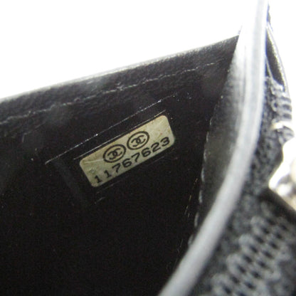 Chanel Lucky Symbols Yen Wallet Embossed Quilted Leather, Black, Leather, Wallet