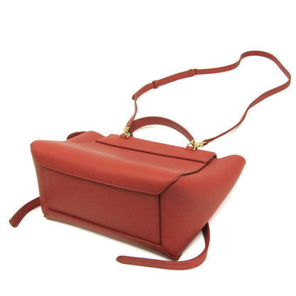 Celine Belt Bag Textured Leather, Red, Leather, Handbag